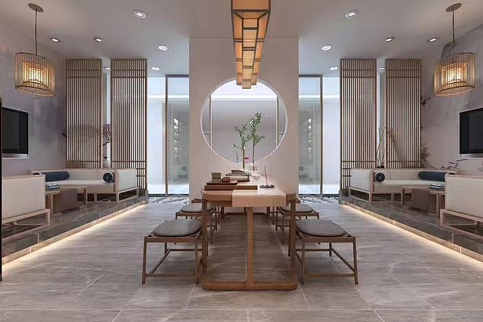 新中式办公室装修设计打造韵味高雅的办公环境