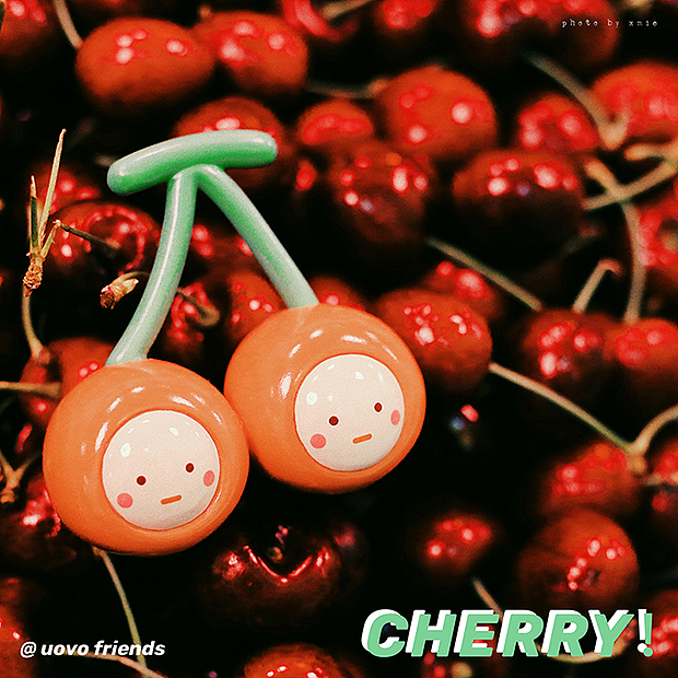 uovo friends食物系列樱桃双子大娃潮流玩具（图ZMjQ2NTQ0MTYw） - 手办/模玩 - 站酷设计师煎蛋的朋友原创素材 - 站酷ZCOOL