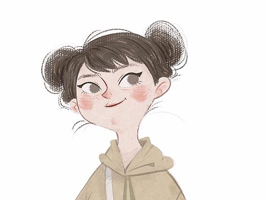 儿童插画-小模特