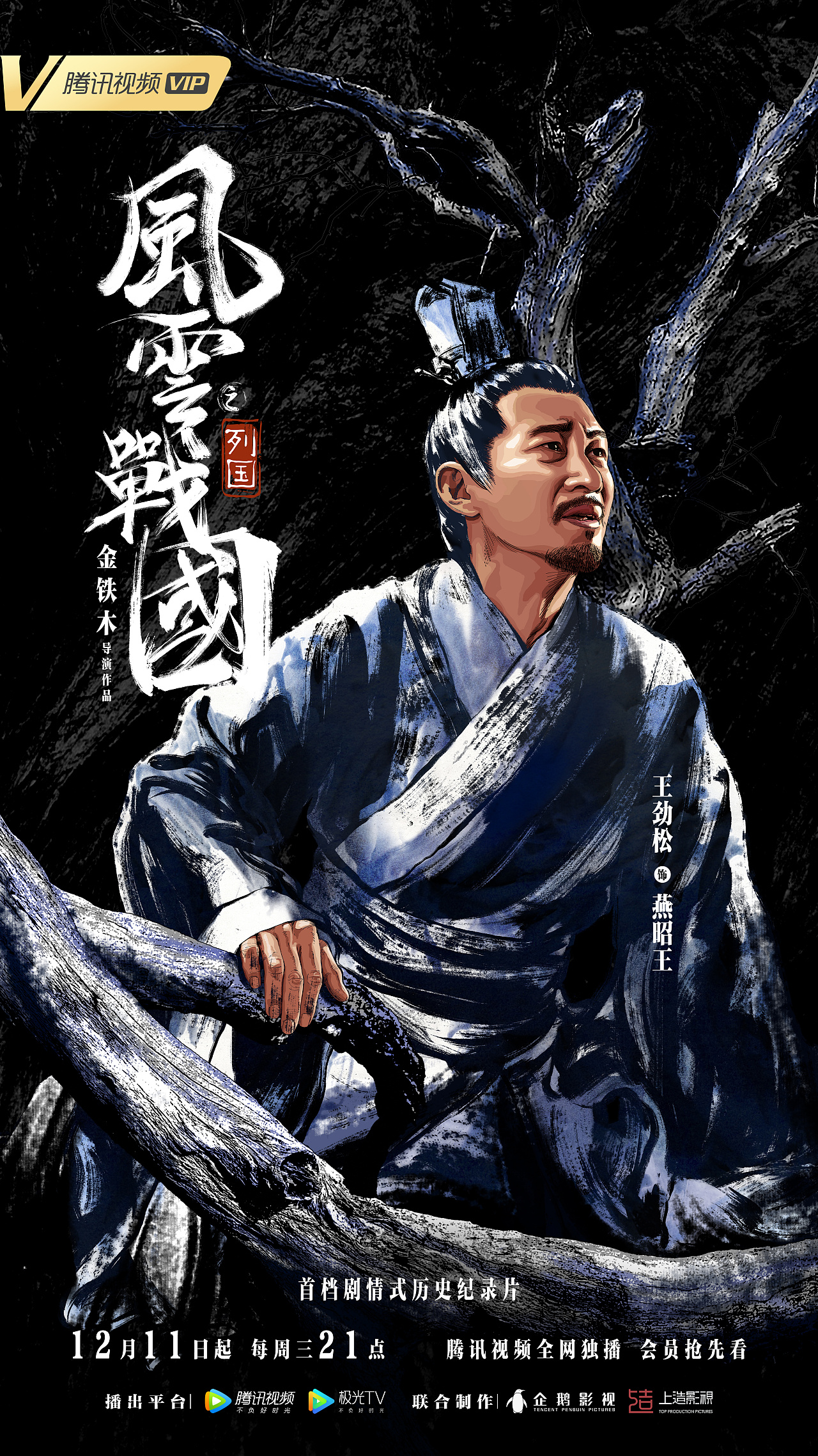 首部剧情式历史纪录片风云战国系列海报