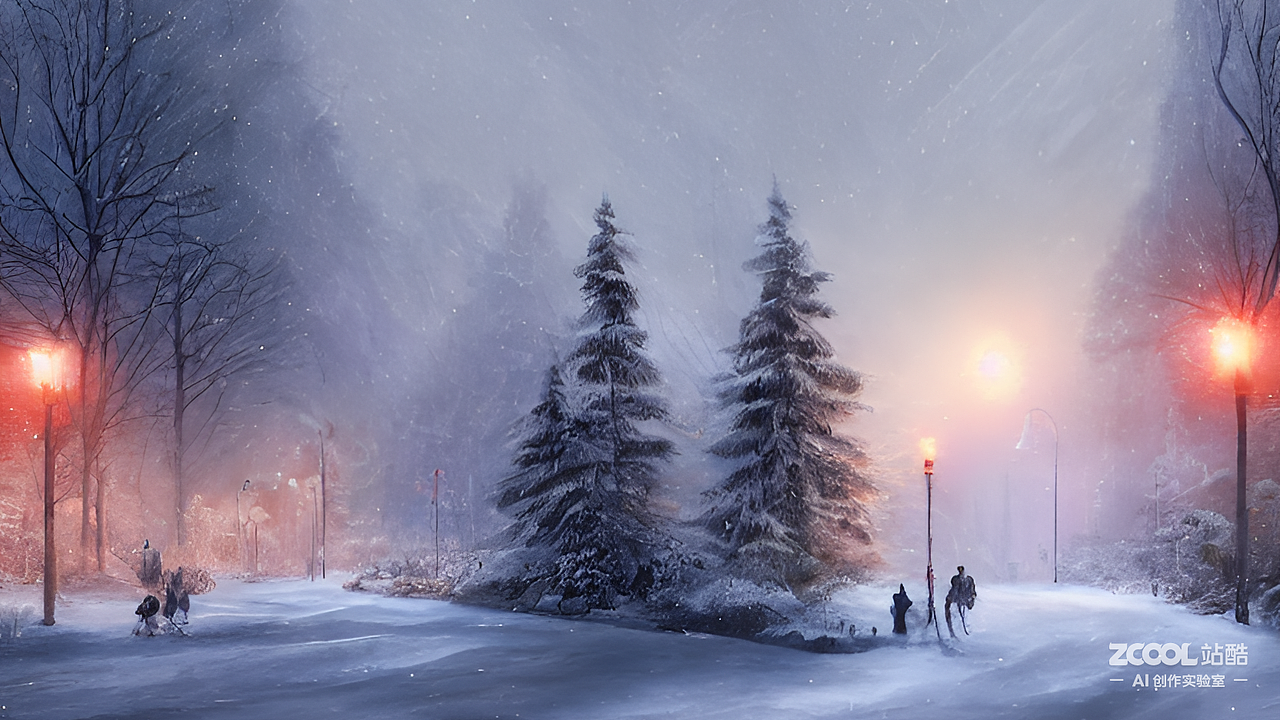 #AI创作实验室#冬雪将至