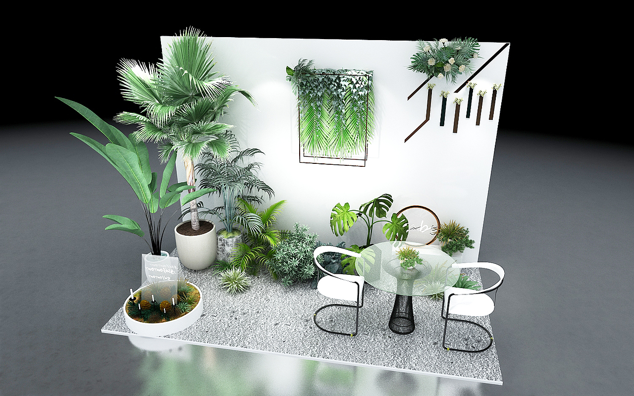 三亚机场美陈展示设计3D效果图（图ZMjUyNzU0MDYw） - 场景 - 站酷设计师3D设计师NG男原创素材 - 站酷ZCOOL