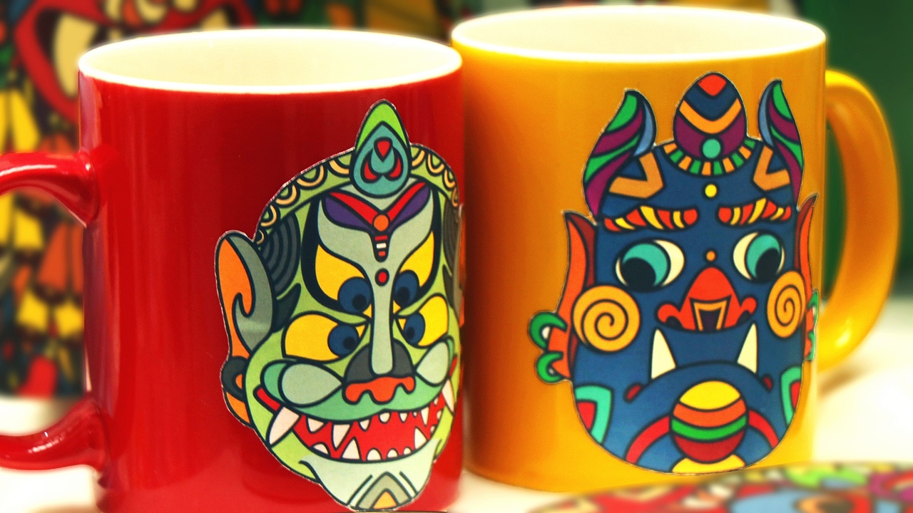 傩61面湘西傩面具文创设计