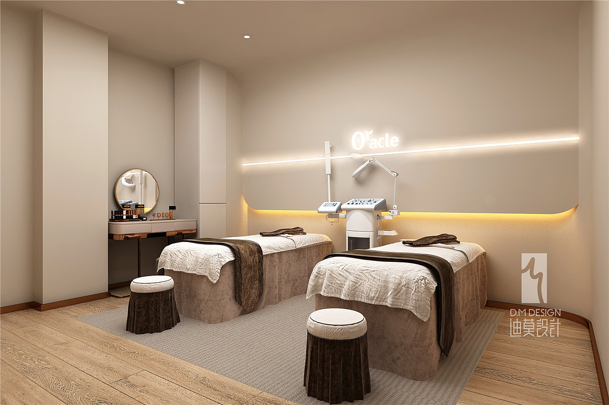 [医疗美容机构装修设计]轻奢风美容院装修设计效果欣赏|空间|商业空间