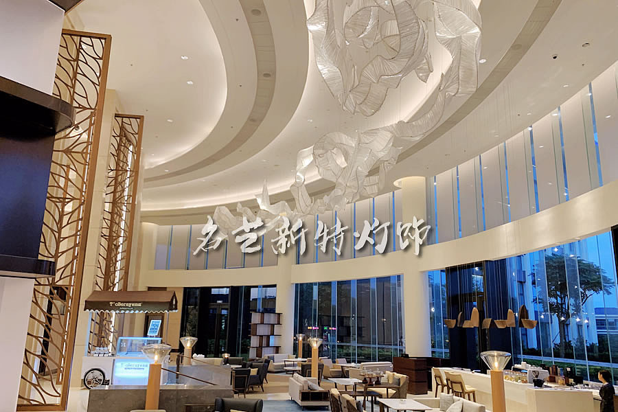 酒店大厅艺术吊灯 大型非标艺术吊灯定制 名艺新特灯饰