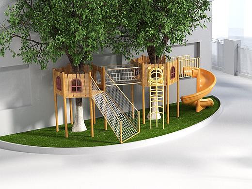 佛山大沥**幼儿园游乐设施效果图示意（个人主页-ZNTcxOTkyMTY=） - 场景 - 站酷设计师香菇姑原创素材 - 站酷ZCOOL