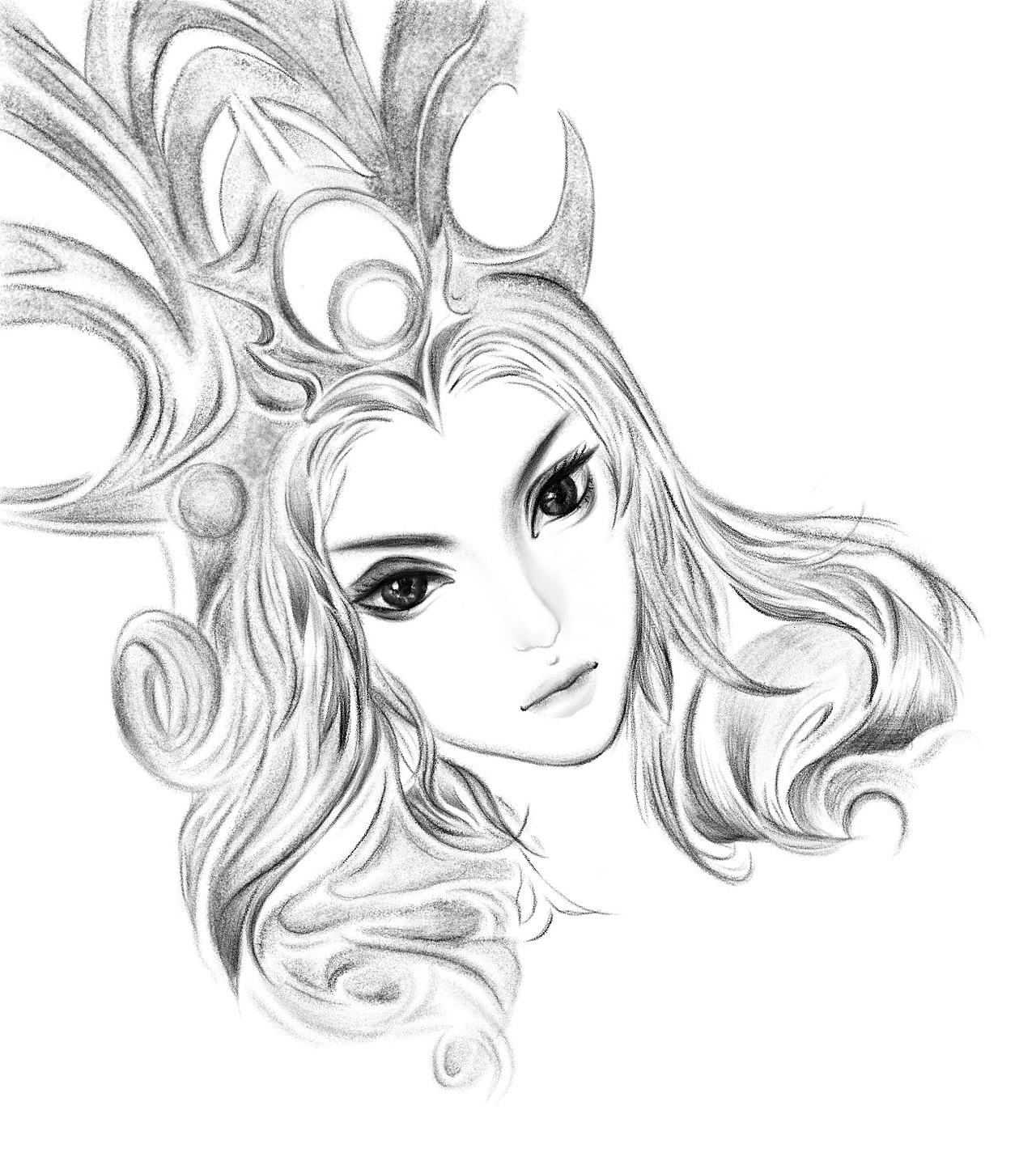 素描王者荣耀武则天