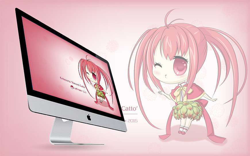 【多肉精灵の小红衣】Q版人物绘-头像·手机高清壁纸·电脑高清壁纸免费下载-小豚出品