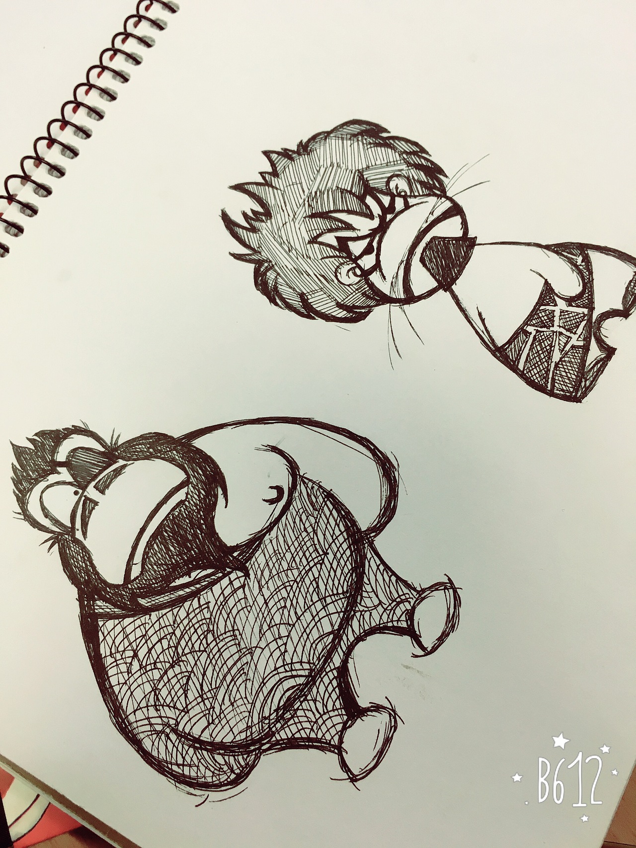 原创临摹都有，乱涂乱画练习中