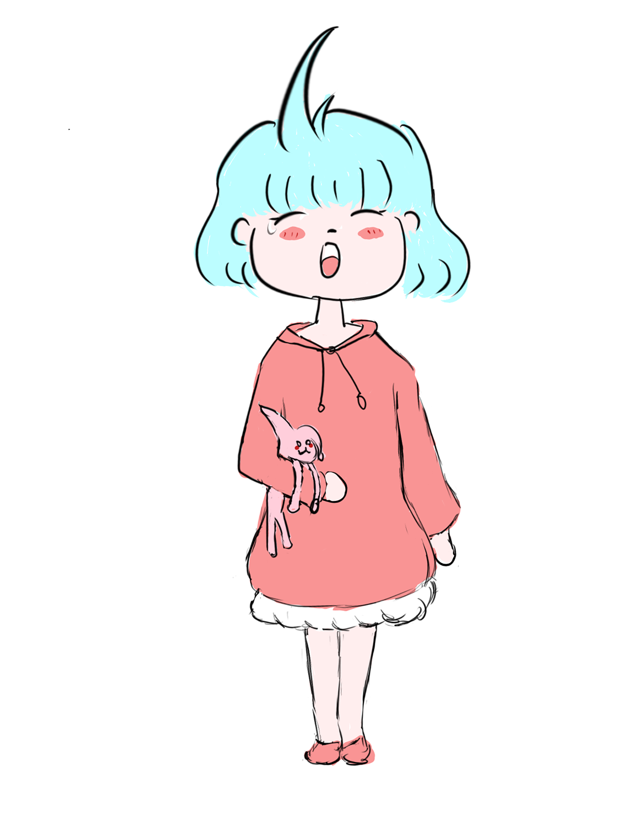 新手自己画的可爱插画