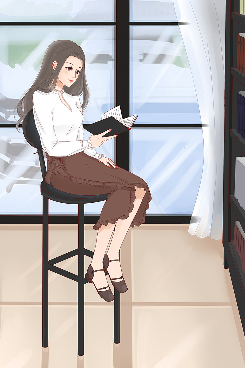 看书（图ZMTEzNTM1Mjky） - 创作习作 - 站酷设计师炒鸡炫丽的巨二酱原创素材 - 站酷ZCOOL