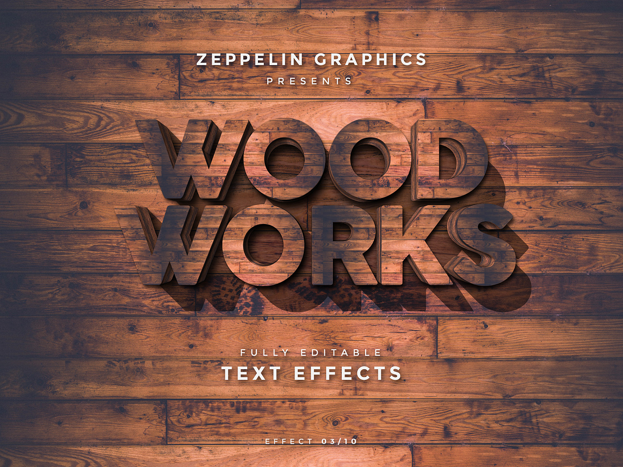 3d文本效果立体文字特效样机展示模板