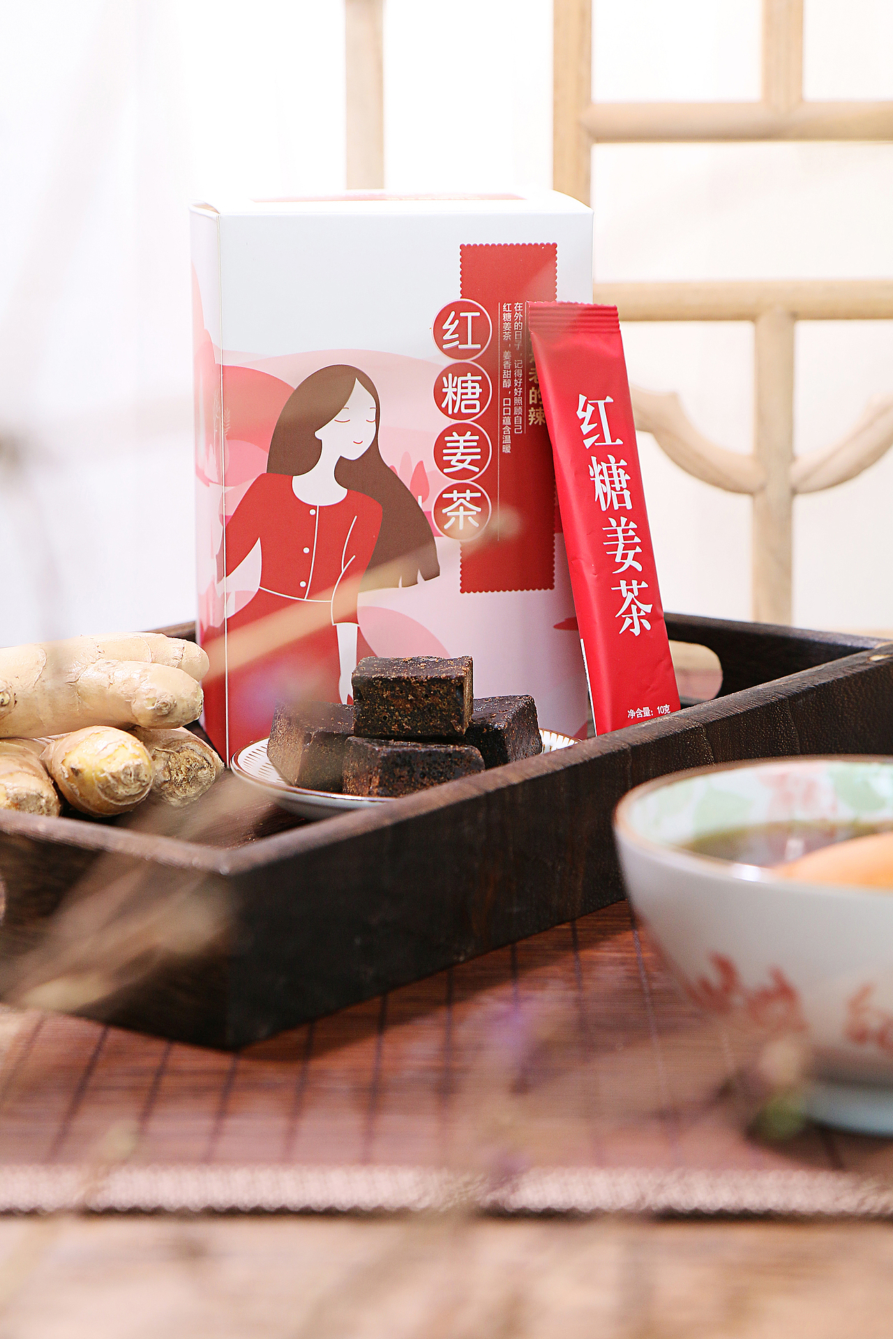 好怡品牌红糖姜茶产品拍摄（图ZMTkxNzI5NTg0） - 产品摄影 - 站酷设计师白先笙原创素材 - 站酷ZCOOL