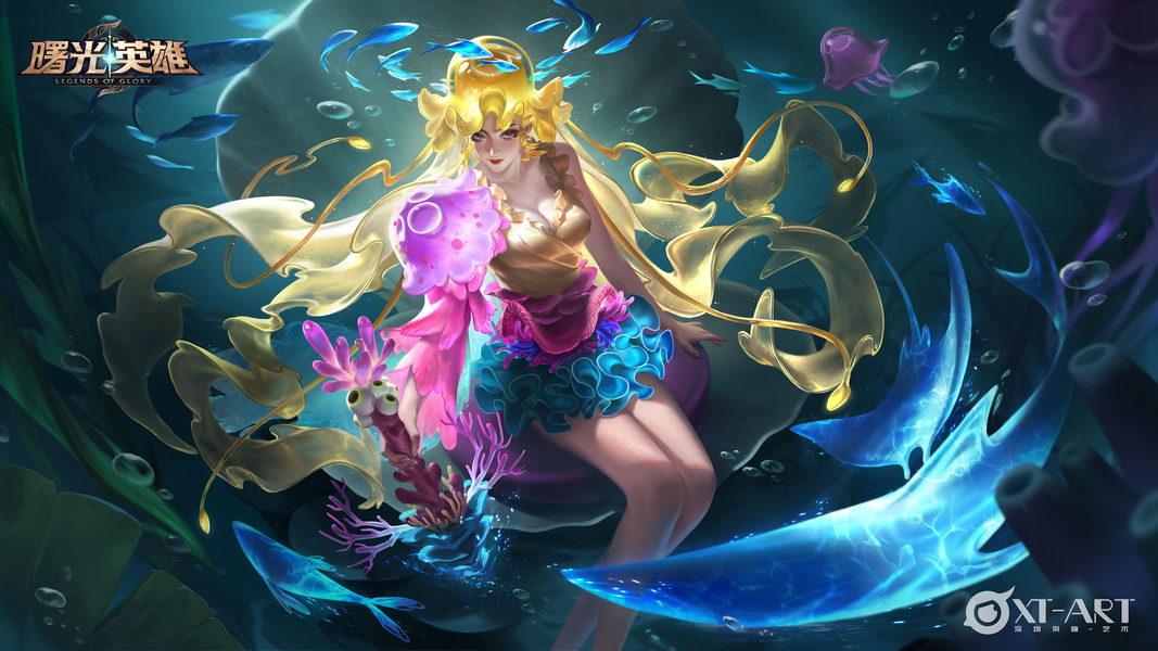 游戏角色场景插画