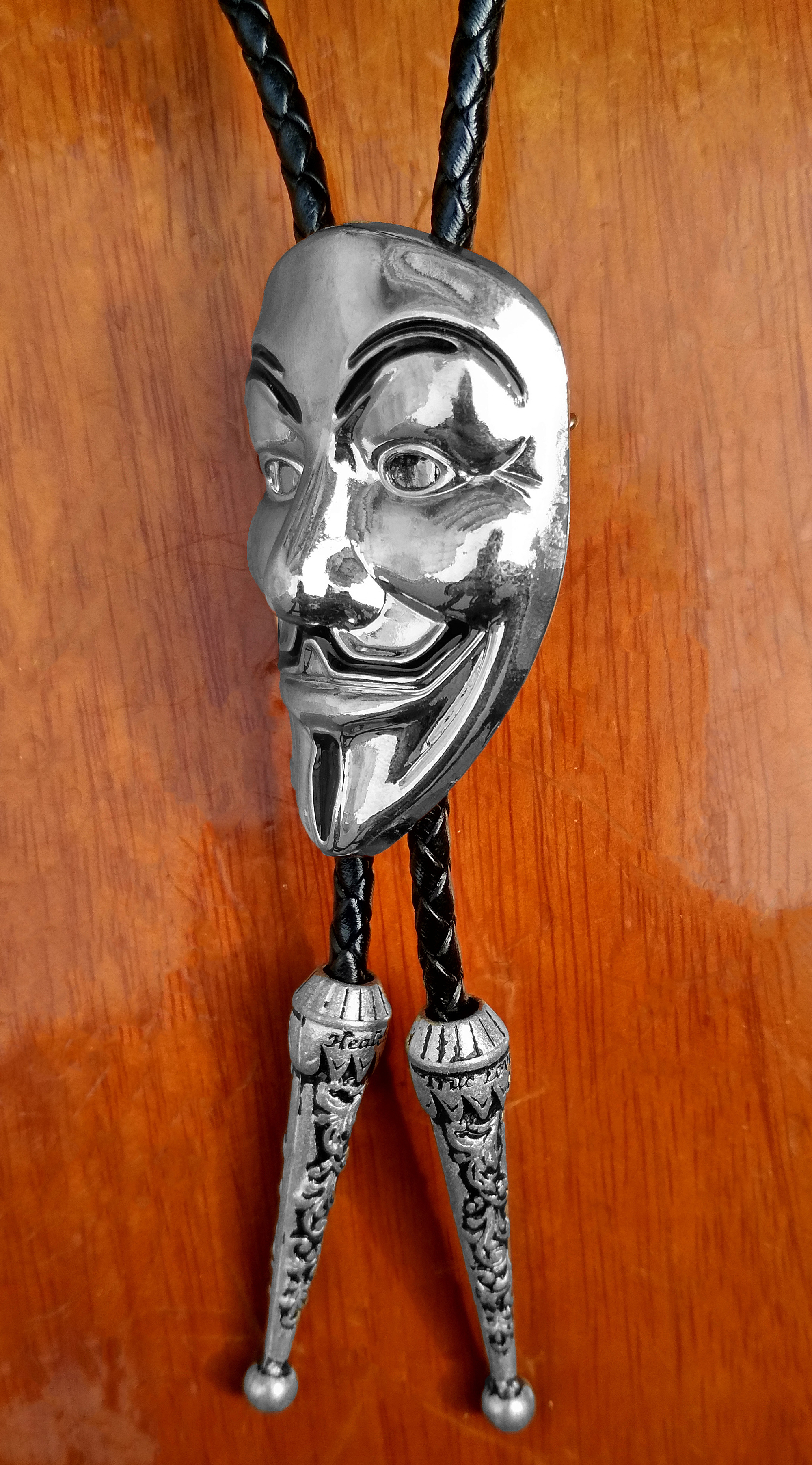 黑客bolo tie匿名者v怪客v字仇杀队面具笑脸波洛领带