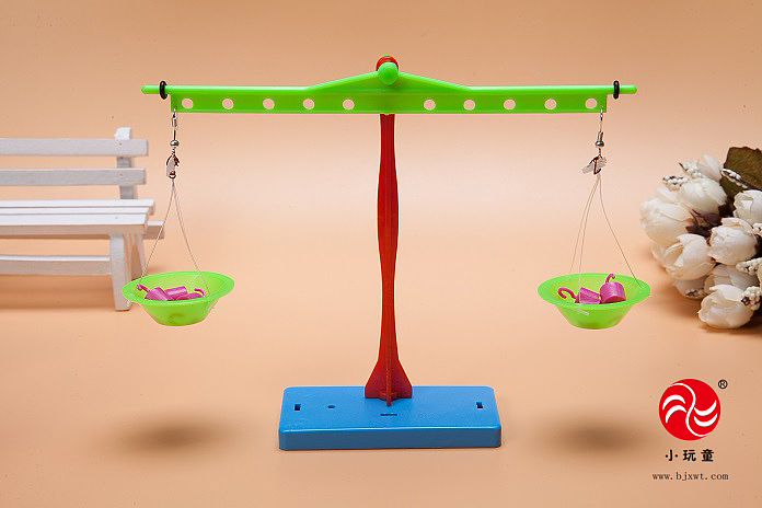小玩童科技小制作 自制杠杆天平实验材料 儿童科学实验教具 益智玩具