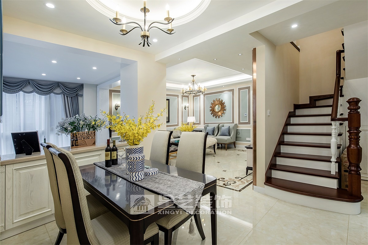 贵阳金元国际新城小美式风格装修实景！（图ZMjI4MjU5NTQ0） - 家装设计 - 站酷设计师贵阳装修公司排名原创素材 - 站酷ZCOOL