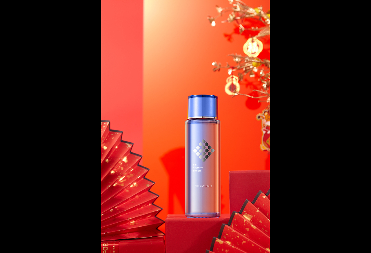 护肤品 X 新年主题场景图