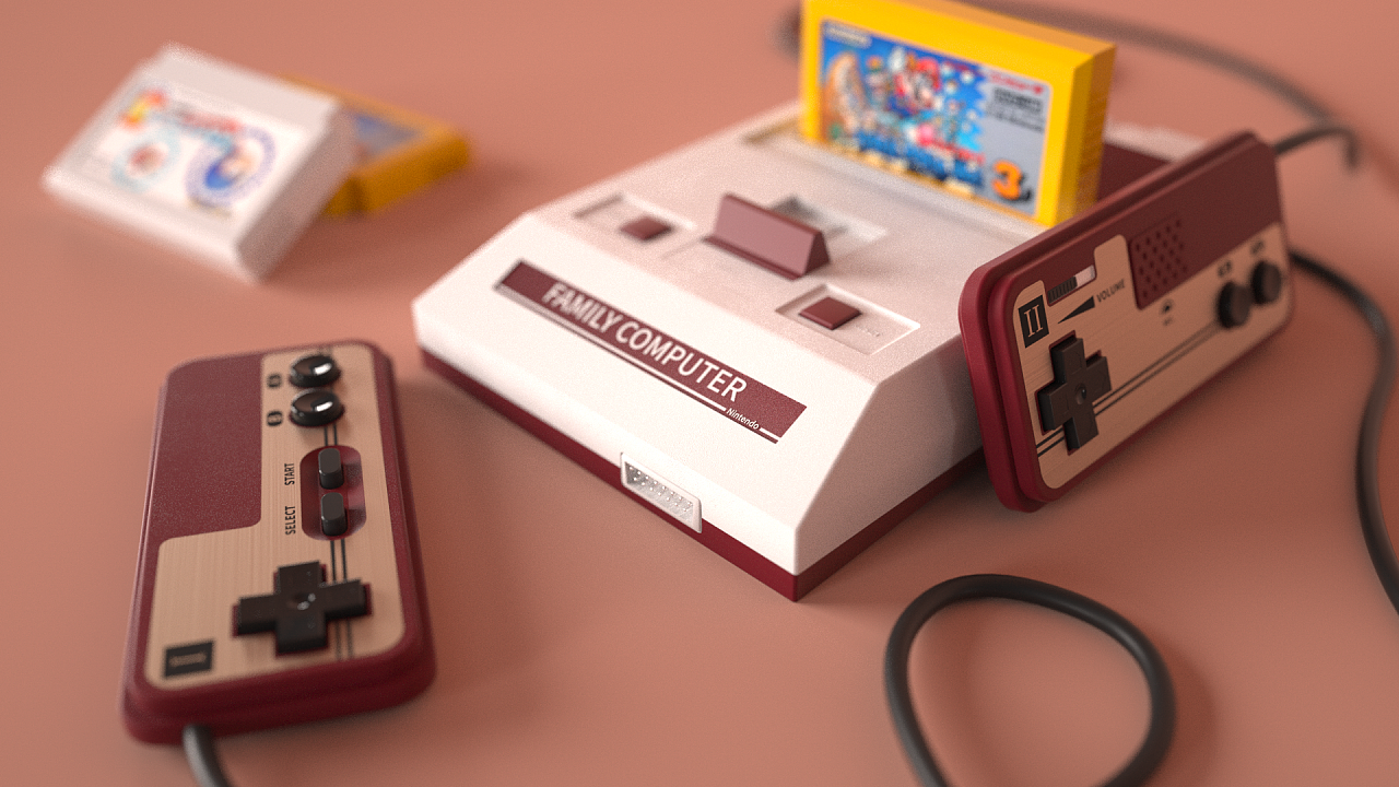 任天堂红白机FamilyComputer|三维|其他三维|willeyes - 原创作品 - 站酷 (ZCOOL)