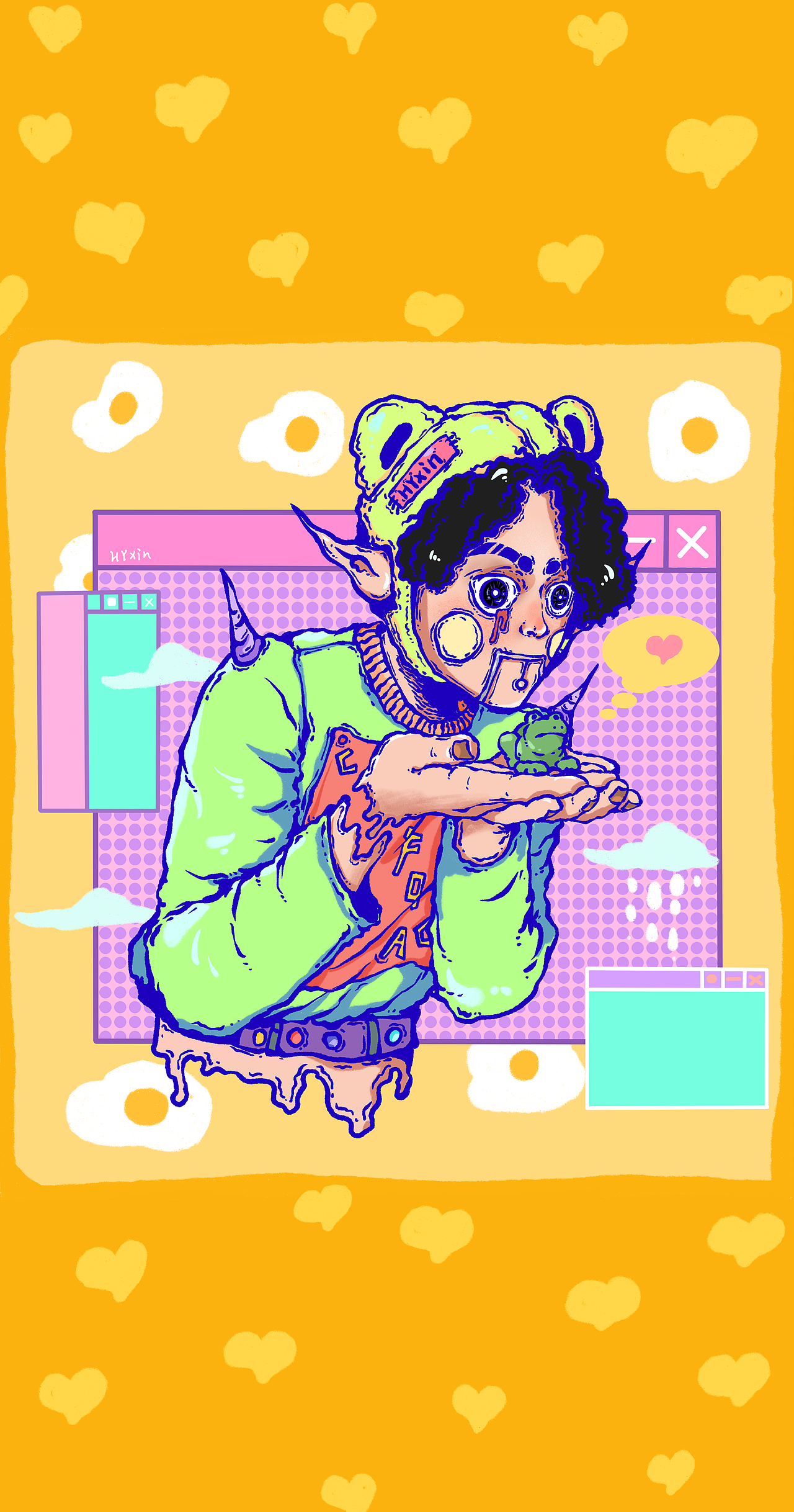 怪诞系列（图ZMTk0NTQ4MTU2） - 新锐潮流插画 - 站酷设计师版痘Hyxin原创素材 - 站酷ZCOOL