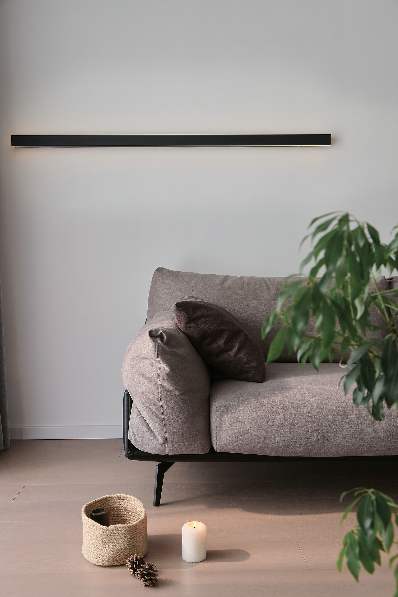 129㎡现代简约风，转角悬空柜，增加收纳方便打扫