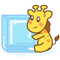 小鹿夏日消暑表情包