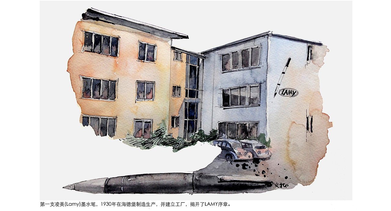 小插画／LAMY九周年（图ZODk2MzEyMjg=） - 艺术插画 - 站酷设计师文抑原创素材 - 站酷ZCOOL