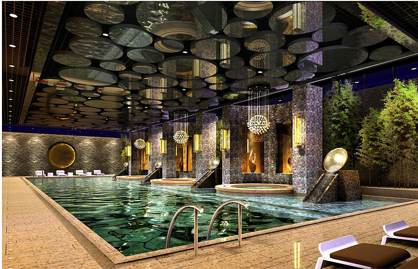 洗浴酒店游泳池