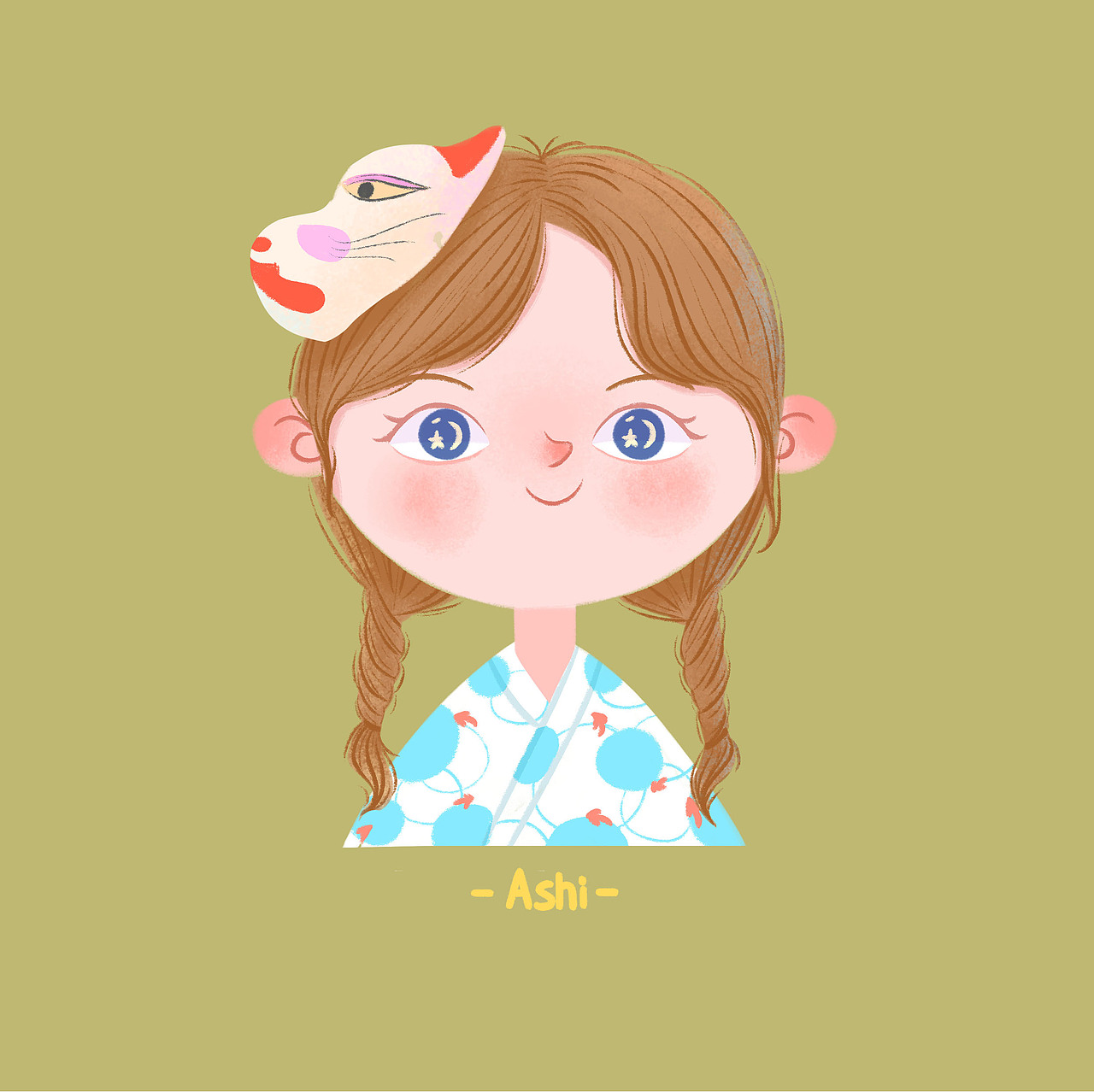 儿童插画头像|插画|儿童插画|a阿shi_原创作品-站酷zcool