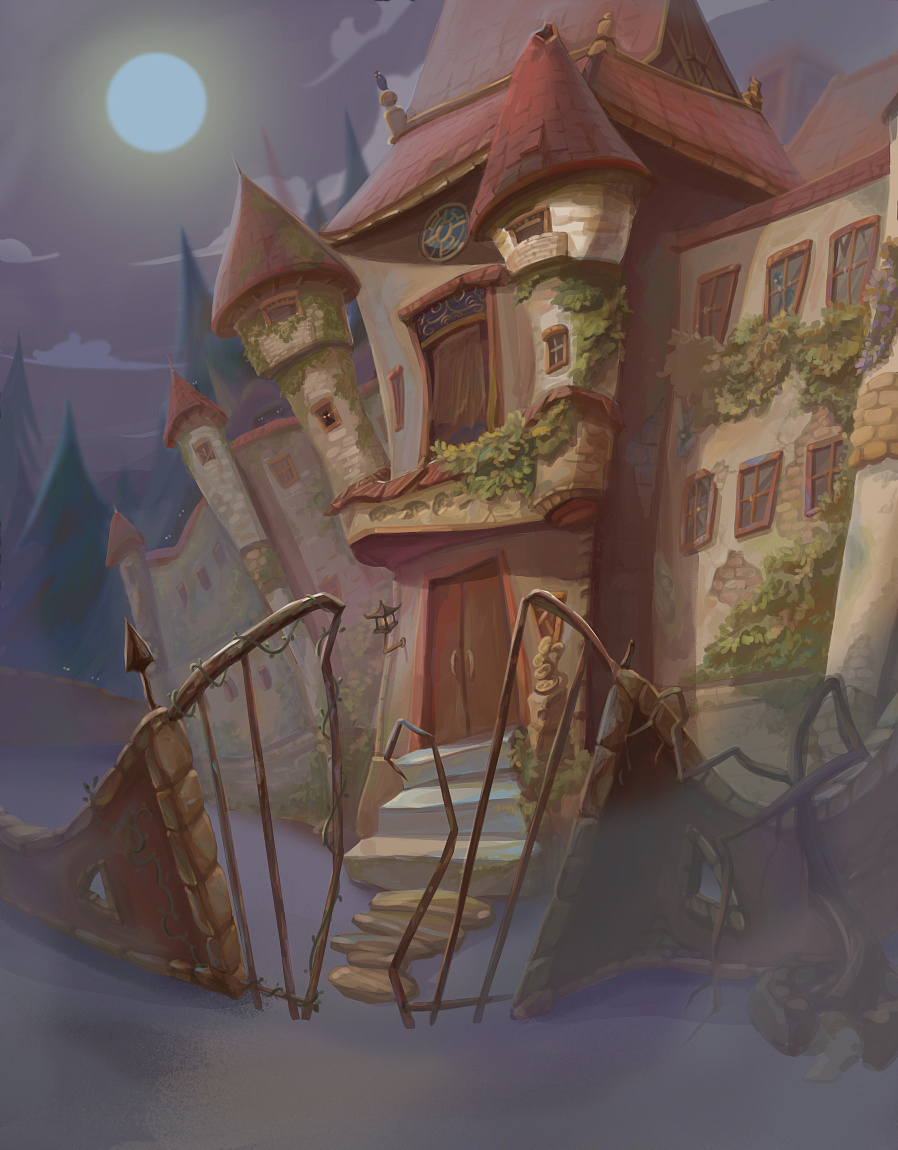 黑暗题材童话故事背景插图