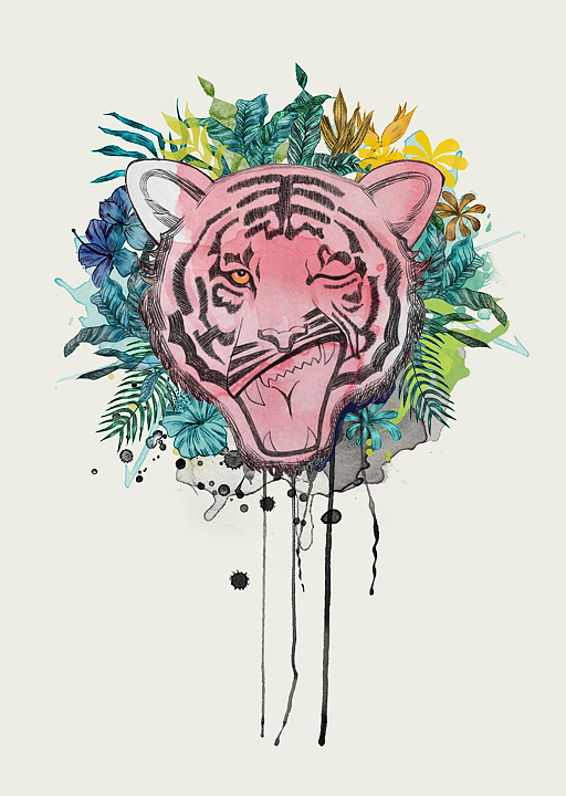 Hitiger (炭笔水彩画)（图ZMTIyMTM4MTIw） - 绘画 - 站酷设计师lilyzou原创素材 - 站酷ZCOOL