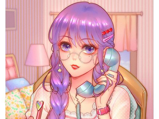 這張也畫完遼。。。（個(gè)人主頁-ZMzY3MjQ3NzI=） - 創(chuàng)作習(xí)作 - 站酷設(shè)計(jì)師阿藍(lán)阿藍(lán)KK原創(chuàng)素材 - 站酷ZCOOL