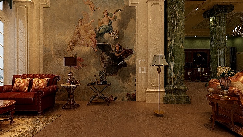 酒店大堂套房标房空间设计《亨利的画》