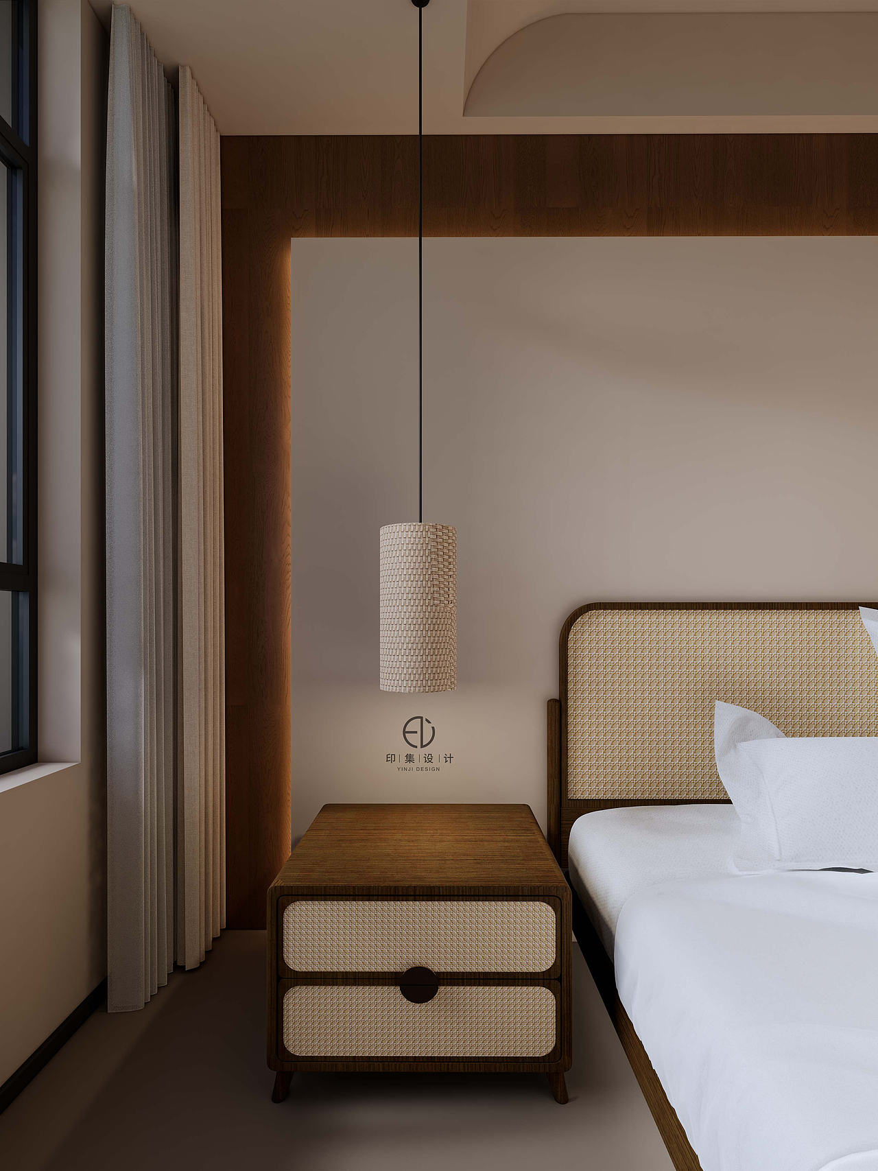 150㎡黑胡桃侘寂风：隐于时光的自然之美（图ZMzUzMTA5Mzky） - 家装设计 - 站酷设计师印集装饰设计原创素材 - 站酷ZCOOL