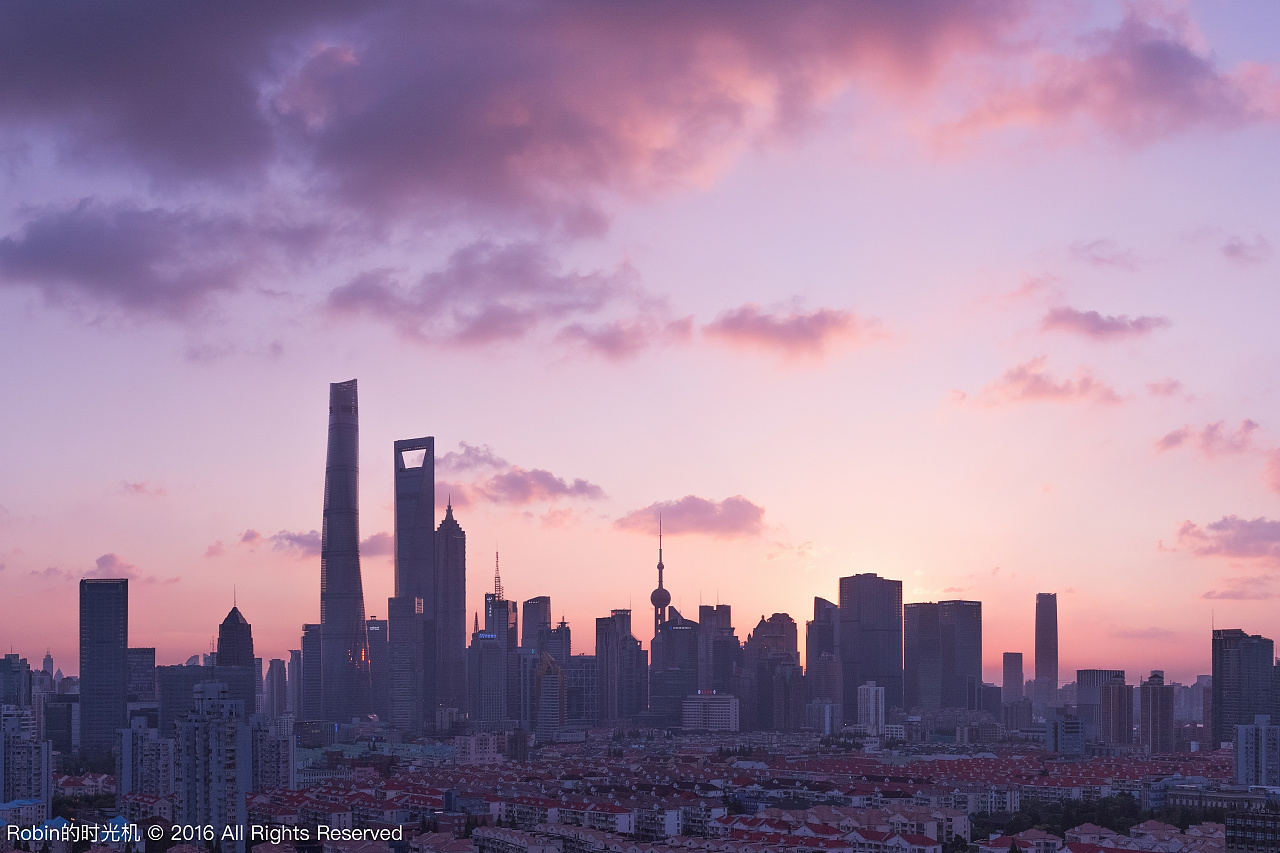 iPhone延时摄影视频:浦东陆家嘴日落