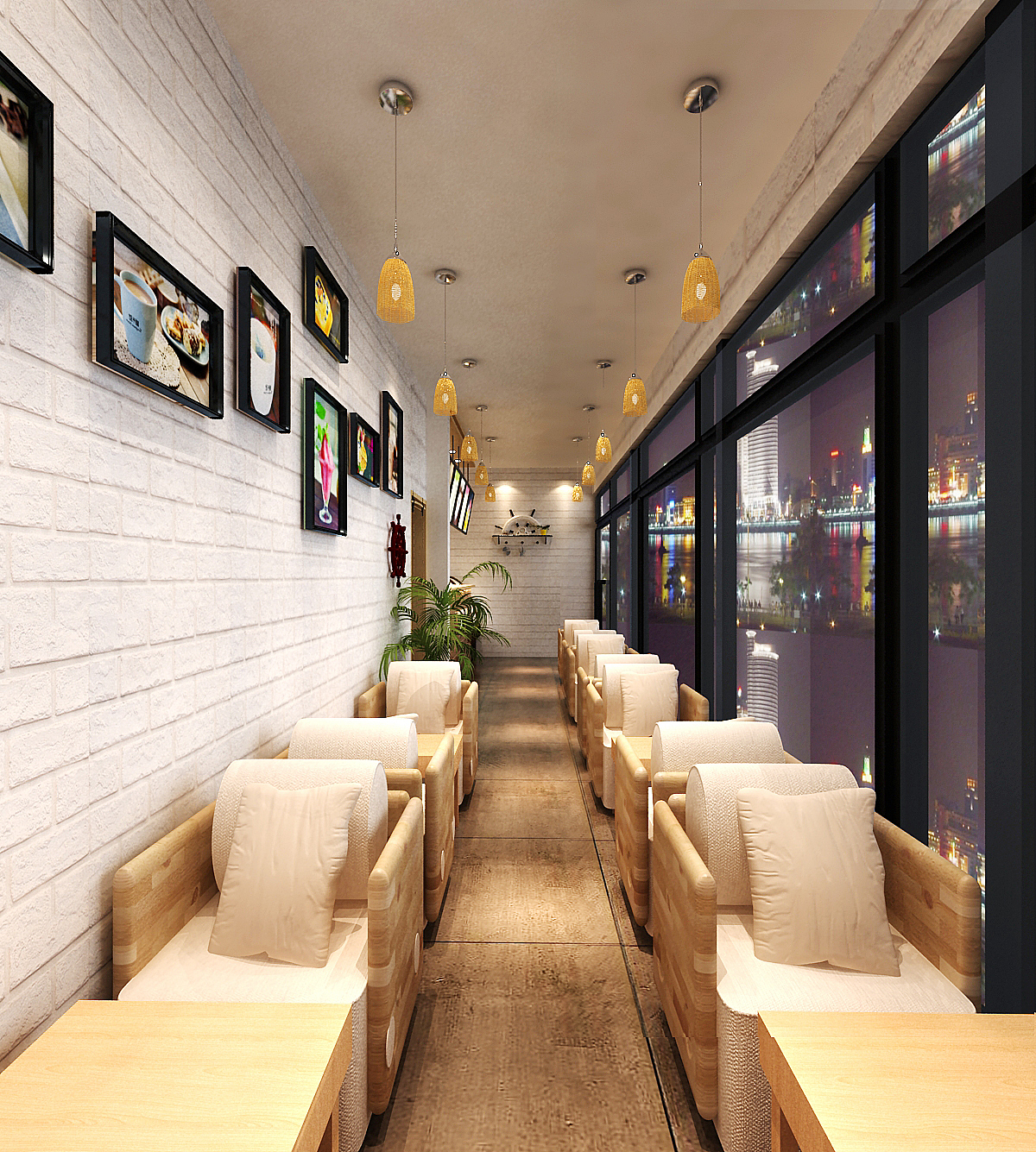 奶茶店效果图（图ZMzY4MDEyNjA=） - 家装设计 - 站酷设计师qiqiao8原创素材 - 站酷ZCOOL