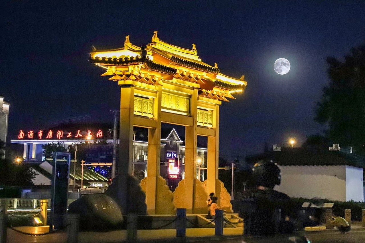 江苏南通唐闸古镇夜景泛光照明（图ZMjM0NDkzNDU2） - 其他 - 站酷设计师悦然123原创素材 - 站酷ZCOOL
