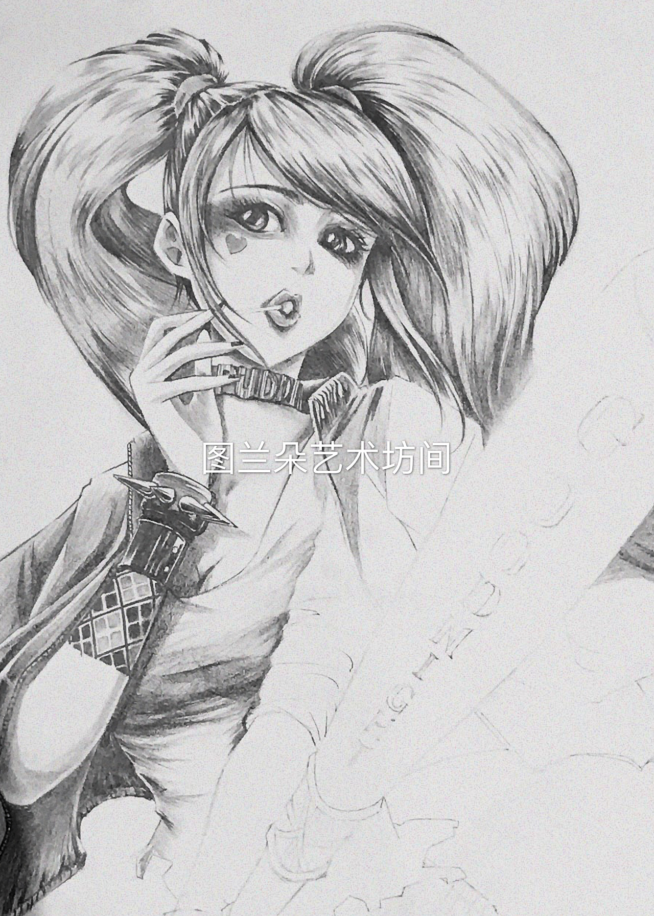 手绘小丑女哈莉奎茵