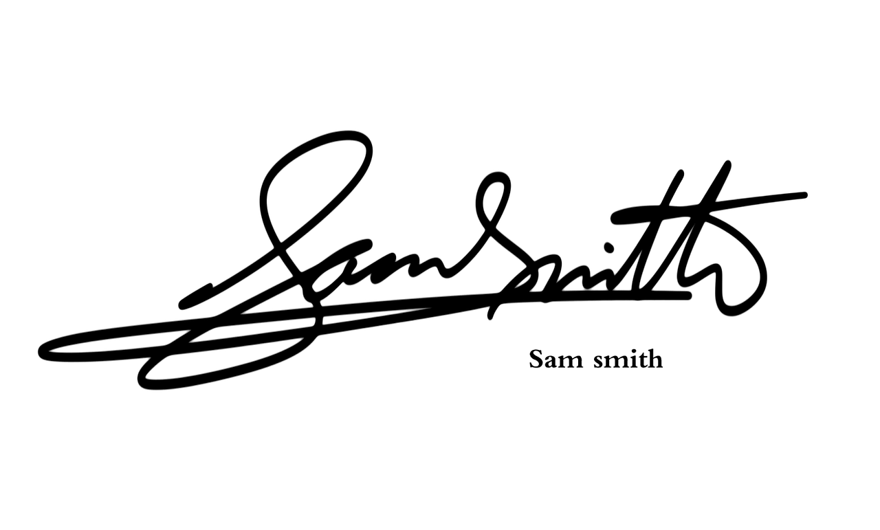 英文签名丨signature logo丨英文手写标志设计