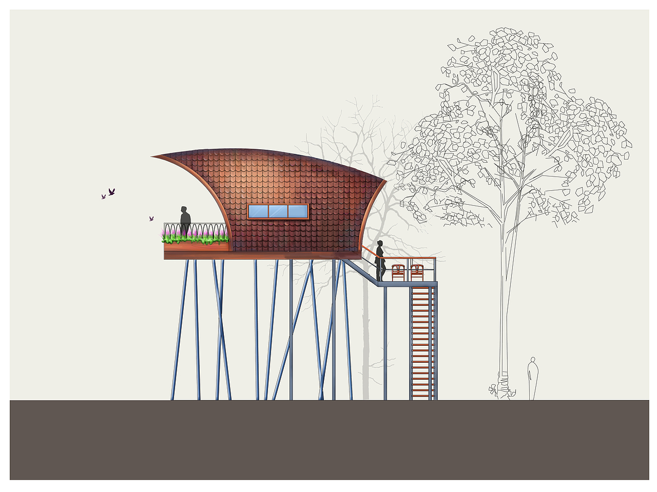树屋设计（图ZMjE1Mjc0Mzcy） - 概念设定 - 站酷设计师大桶爆米花原创素材 - 站酷ZCOOL