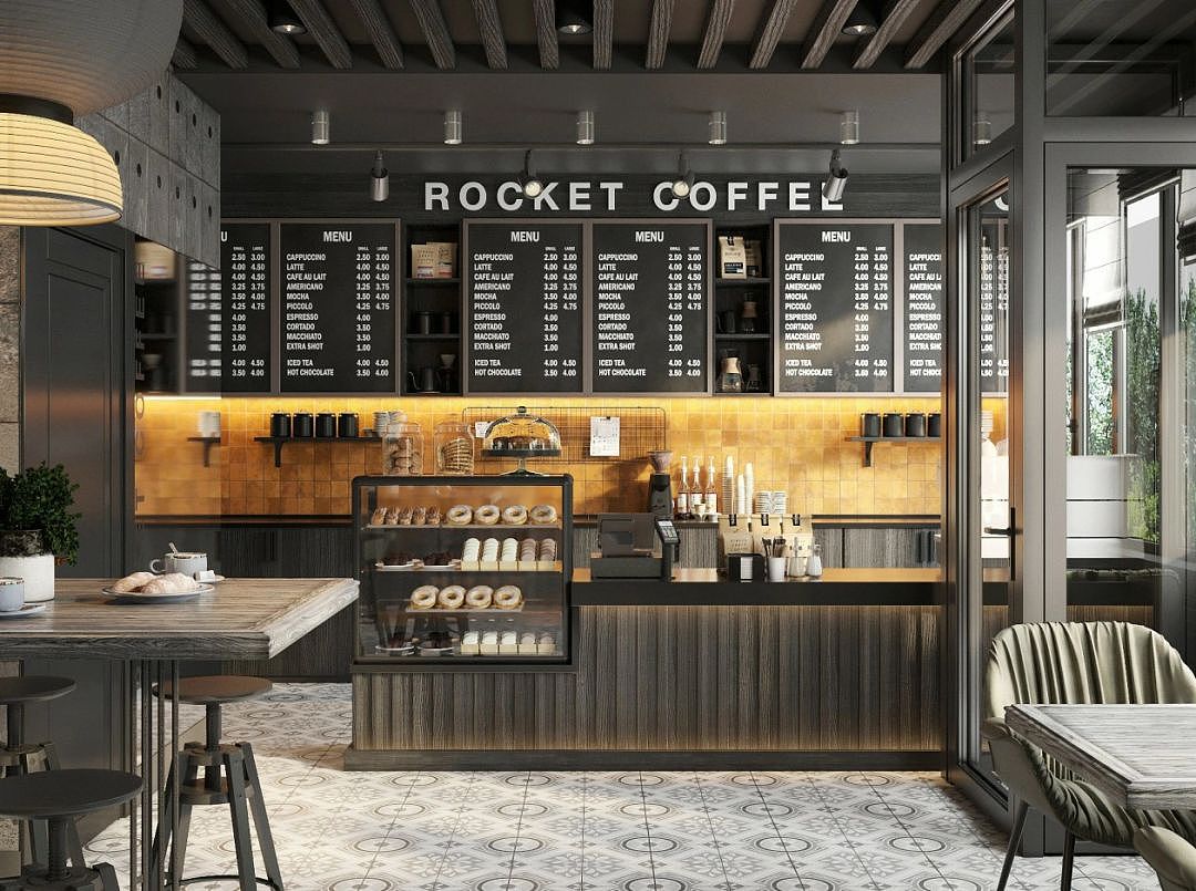 咖啡店（图ZMjcwNzQxMjQ4） - 酒店餐饮设计 - 站酷设计师诺一设计爱好者原创素材 - 站酷ZCOOL