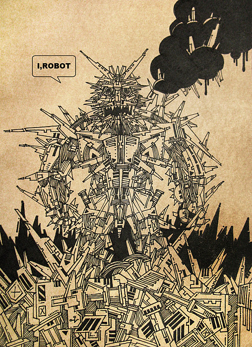 画在牛皮纸上的画（图ZNzA2MzI=） - 艺术插画 - 站酷设计师机器蚊子原创素材 - 站酷ZCOOL