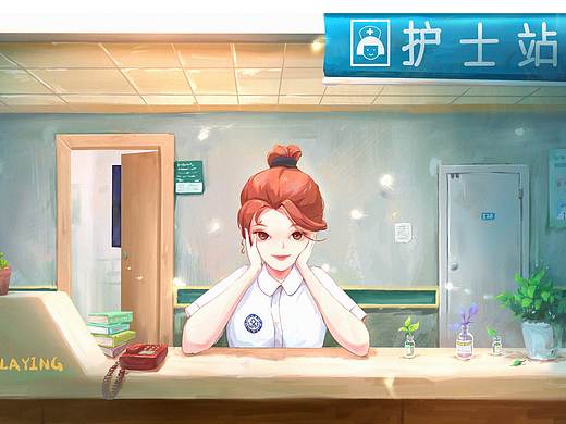 【画点画】--- 白衣天使