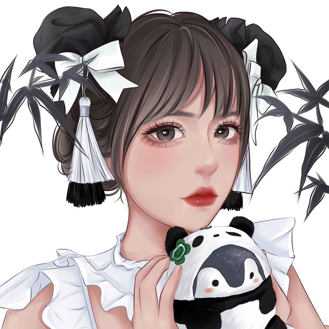 手绘国潮千禧辣妹94