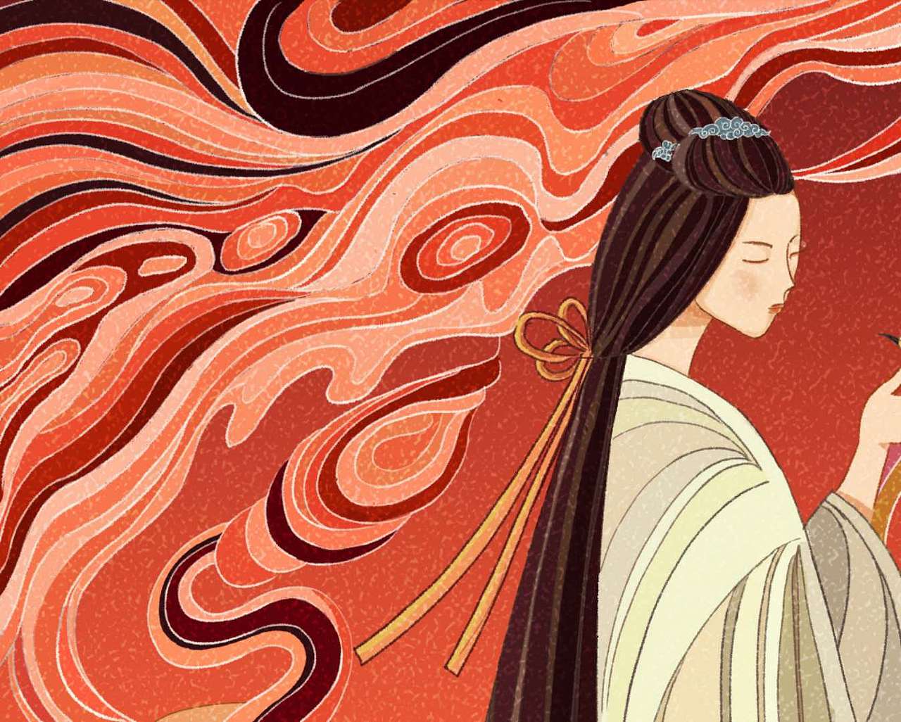 都江堰人物之花蕊夫人（图ZMjIzNjMzNzA0） - 商业插画 - 站酷设计师米娅蒙蒙原创素材 - 站酷ZCOOL