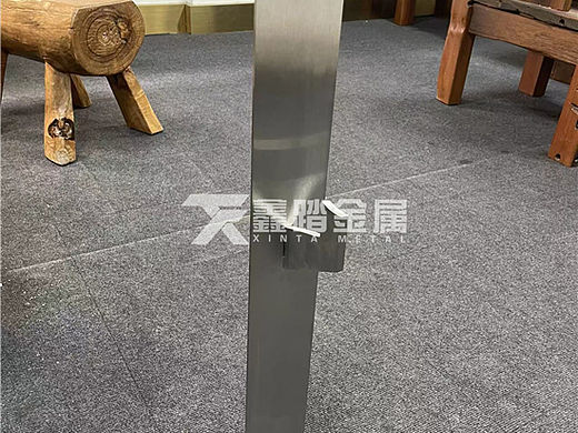 户外桥梁304不锈钢白钢立柱 实心钢板工程立柱