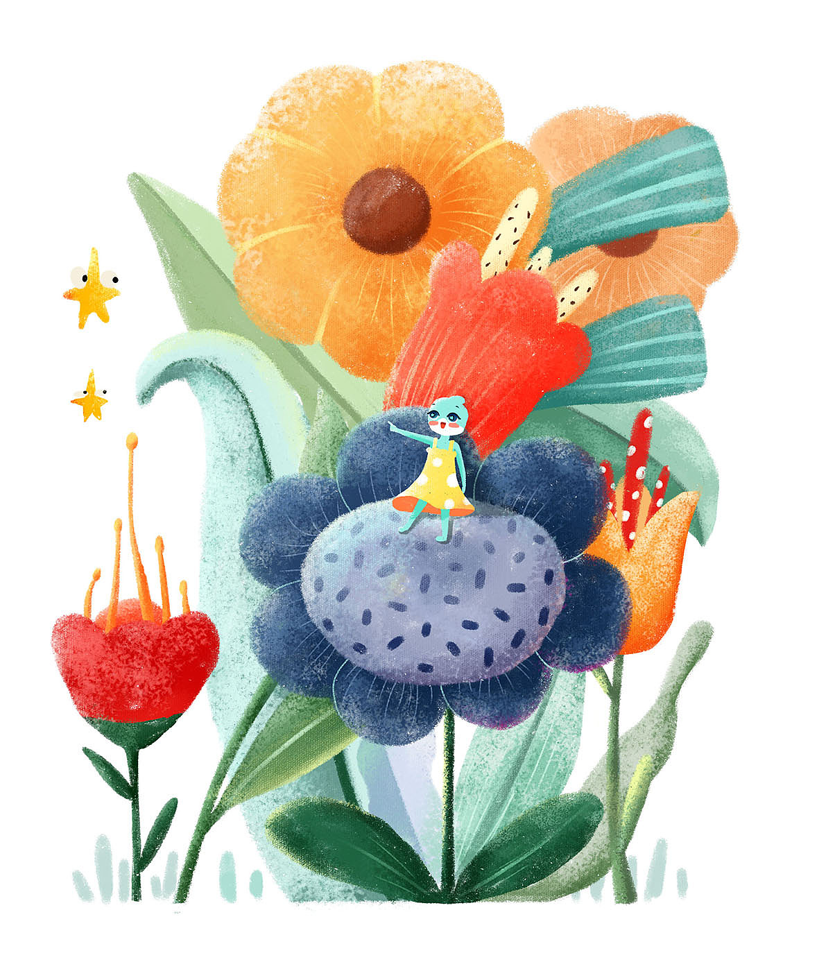 結合公司IP形象，給公司做的花型（圖ZMjQxNzYwMjAw） - 商業(yè)插畫 - 站酷設計師二靜L原創(chuàng)素材 - 站酷ZCOOL