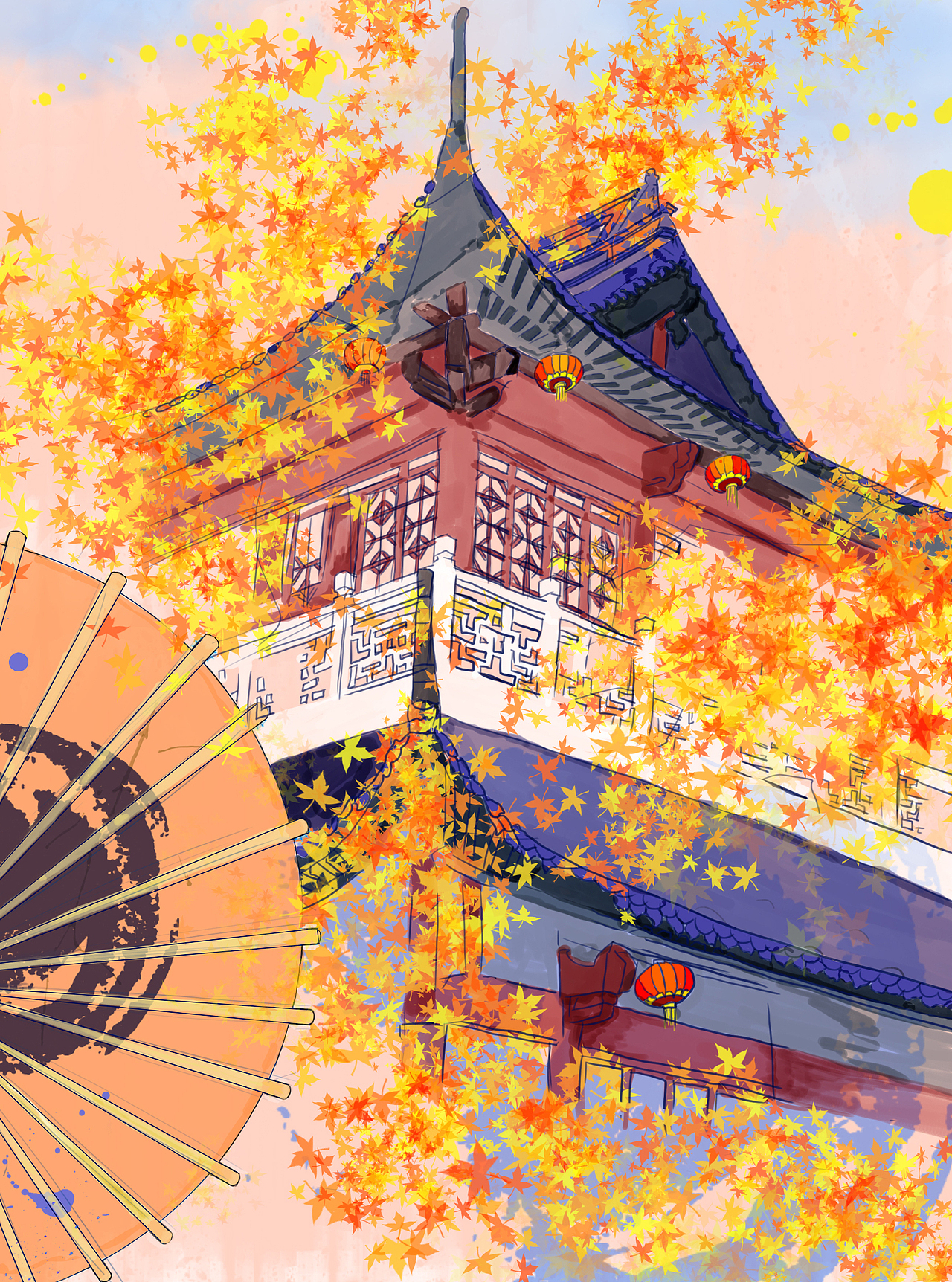 秋风落叶（图ZMTk0NDQ2NjI0） - 其他 - 站酷设计师Z82786598原创素材 - 站酷ZCOOL