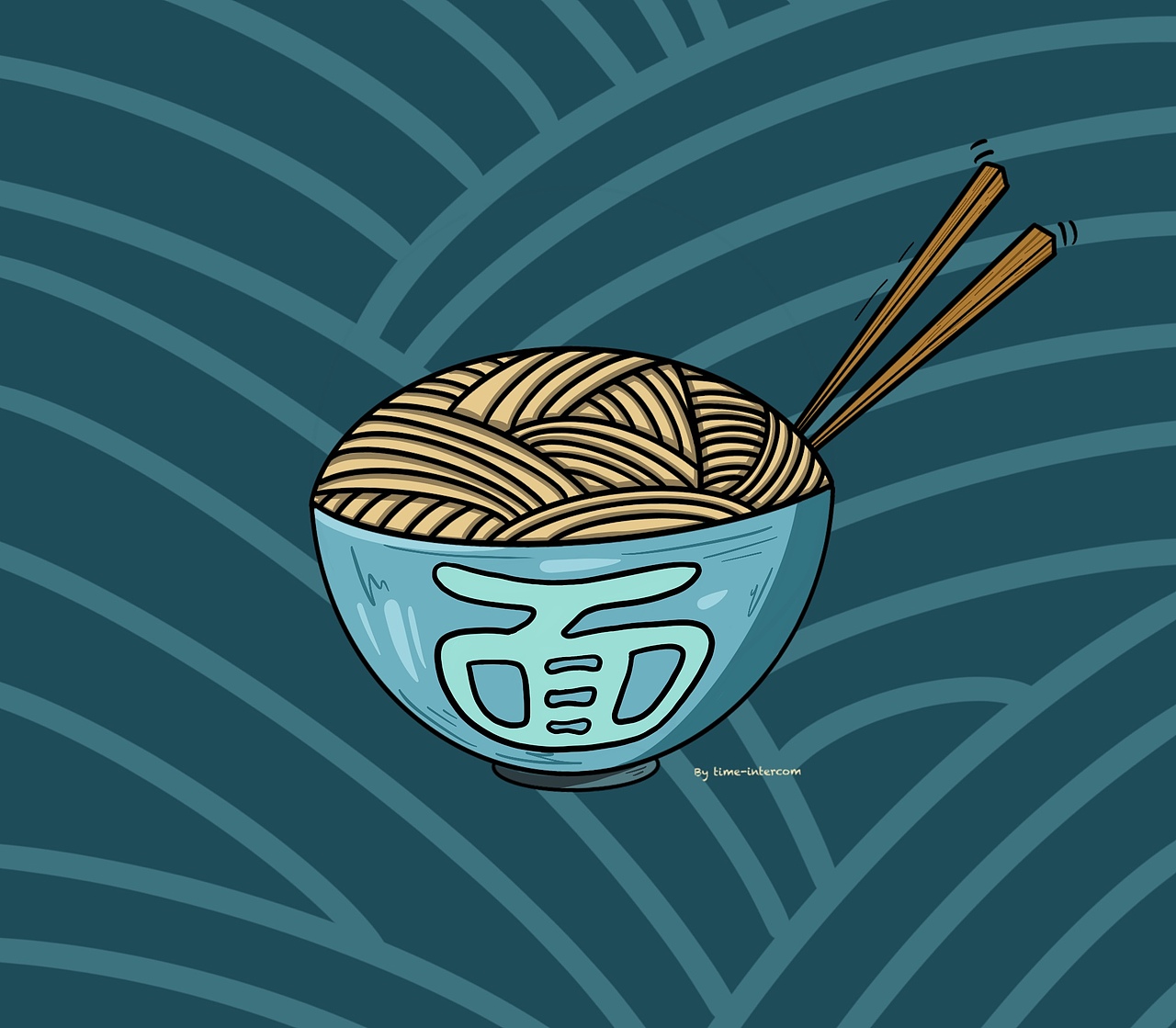 海鲜面主题宣传海报（图ZMjExMDg5NTA0） - 商业插画 - 站酷设计师Time_intercom原创素材 - 站酷ZCOOL