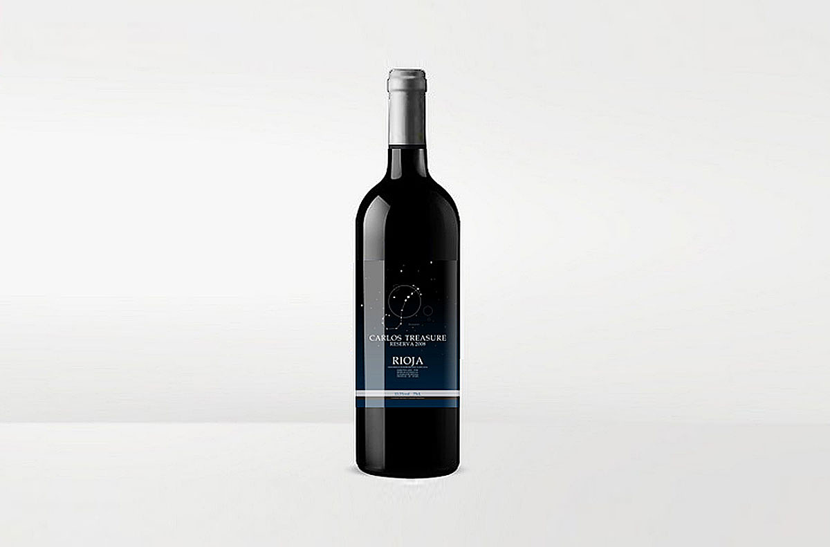 港盛贸易西班牙星座红酒包装设计